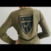 T-Shirt Long Sleeve Army Green Photo 2